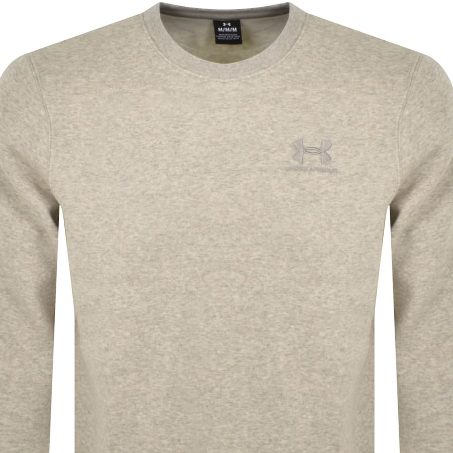 Under Armour Icon Fleece Crew Sweatshirt Beige